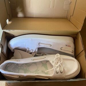 Roxy White Perforated Sneakers